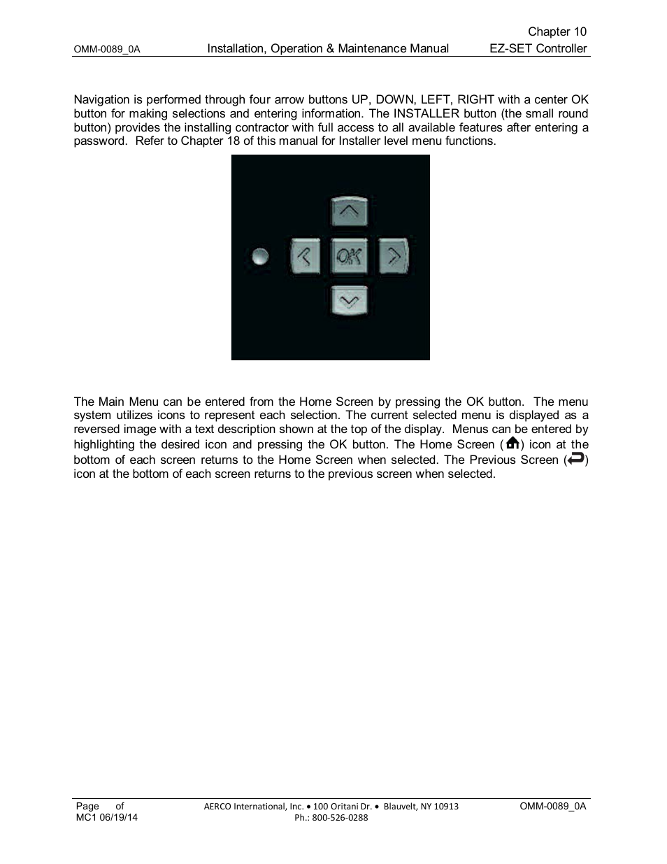 3 controller navigation | AERCO Esteem Boiler with EZ-Set Controller User Manual | Page 66 / 188