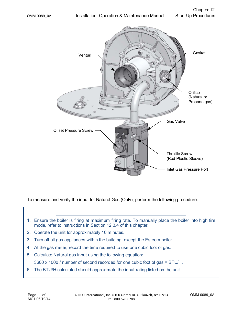 AERCO Esteem Boiler with EZ-Set Controller User Manual | Page 96 / 188