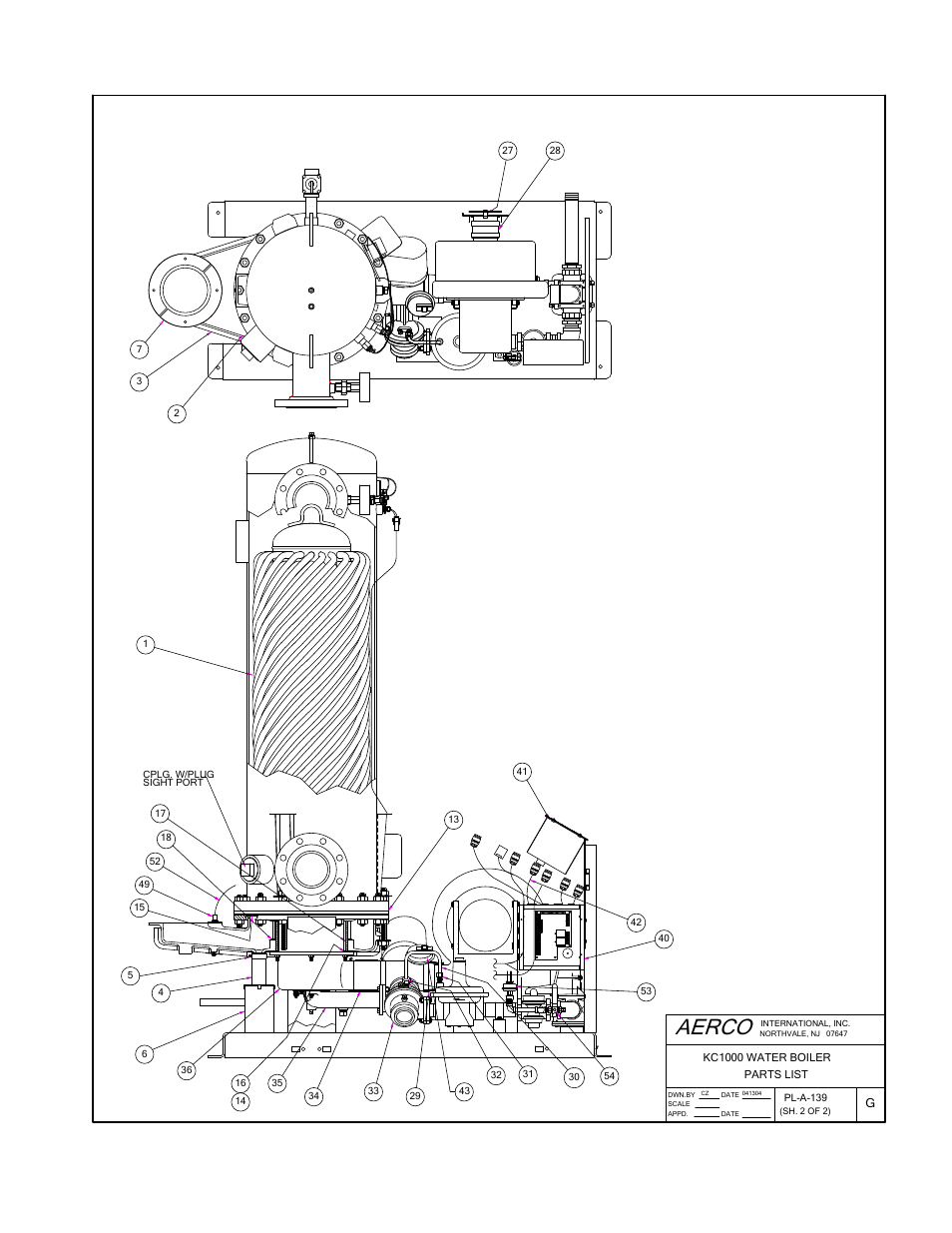 Aerco, Appendix f | AERCO KC1000 Boiler equipped with C-More 2002 User Manual | Page 100 / 110