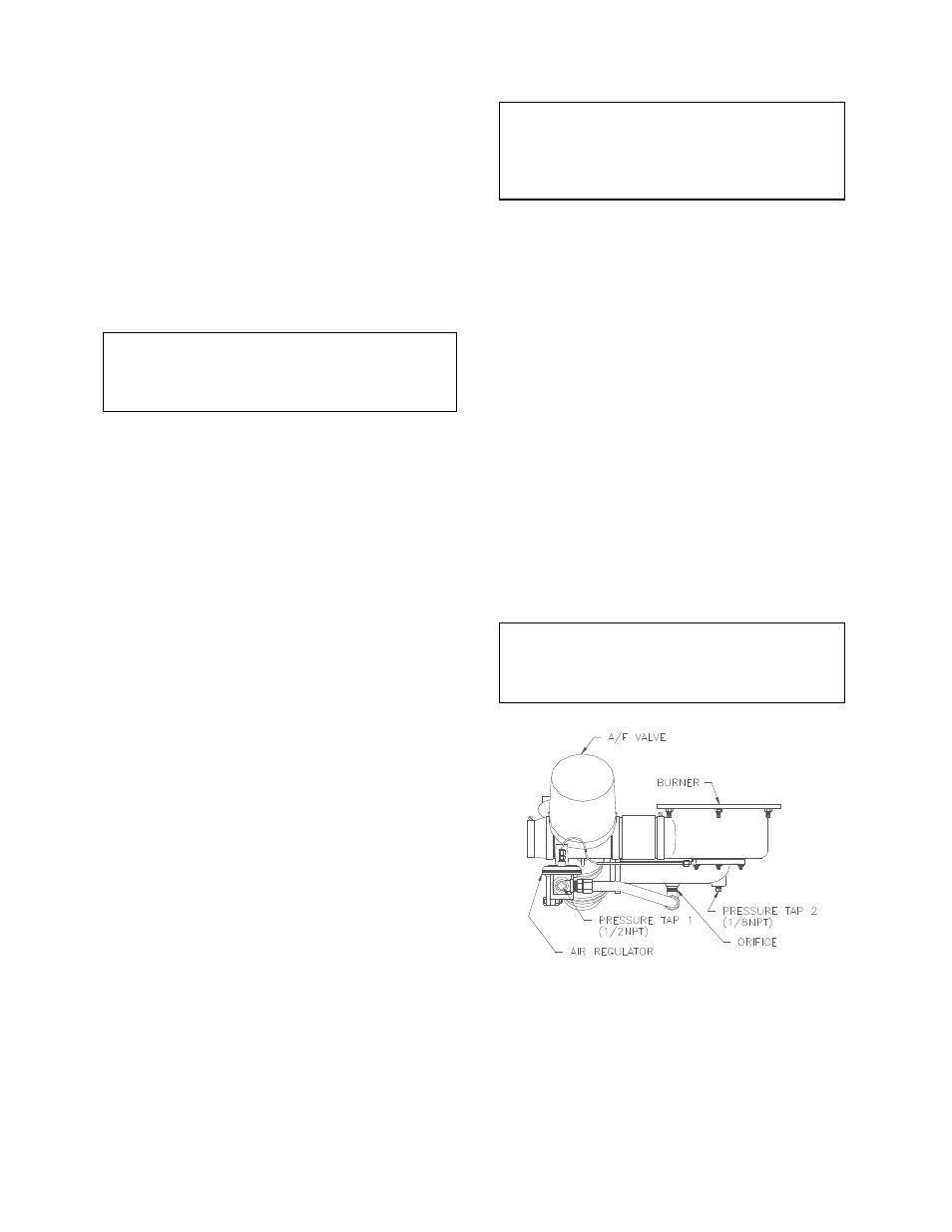 4 propane combustion calibration, Figure 4.5, Propane air differential pressure taps | Initial start-up | AERCO KC1000 Boiler equipped with C-More 2002 User Manual | Page 45 / 110