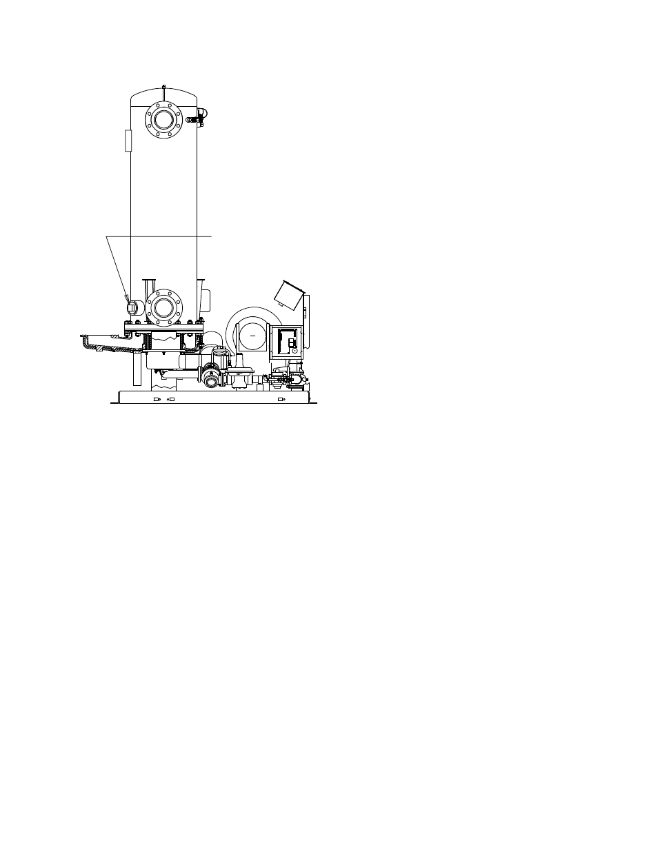 Figure 7.11, Heat exchanger 2 ½ inch inspection plug location, Condensate drain assembly | Maintenance | AERCO KC1000 Boiler equipped with C-More 2002 User Manual | Page 69 / 110