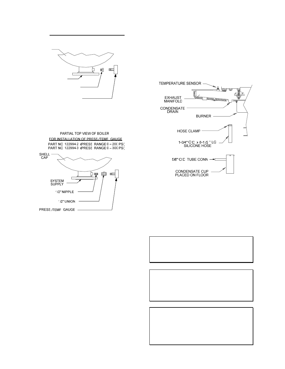 5 condensate piping, 4 gas supply piping, Installation | AERCO KC1000 Boiler equipped with C-More version 3.04 User Manual | Page 14 / 108