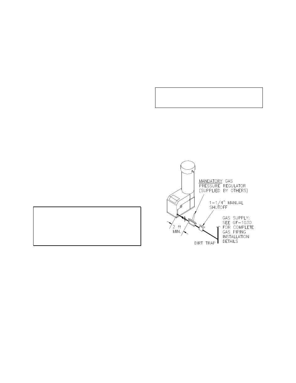 1 gas supply pressure regulator, 2 manual gas shutoff valve, 3 iri gas train | 5 electrical supply, Installation | AERCO KC1000 Boiler equipped with C-More version 3.04 User Manual | Page 15 / 108