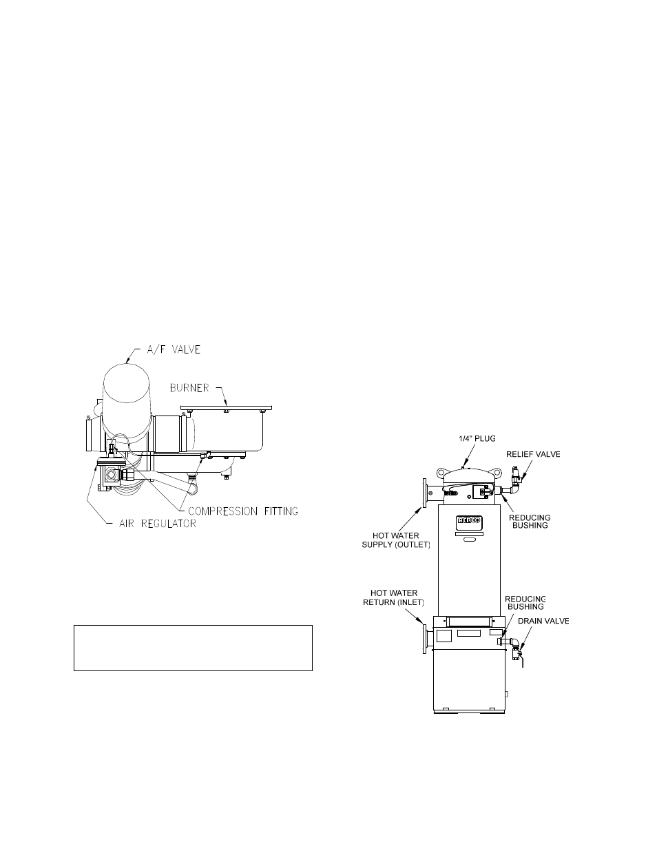 7 heat exchanger water side inspection, Figure 7.10, Heat exchanger supply and return locations | Maintenance | AERCO KC1000 Boiler equipped with C-More version 3.04 User Manual | Page 55 / 108