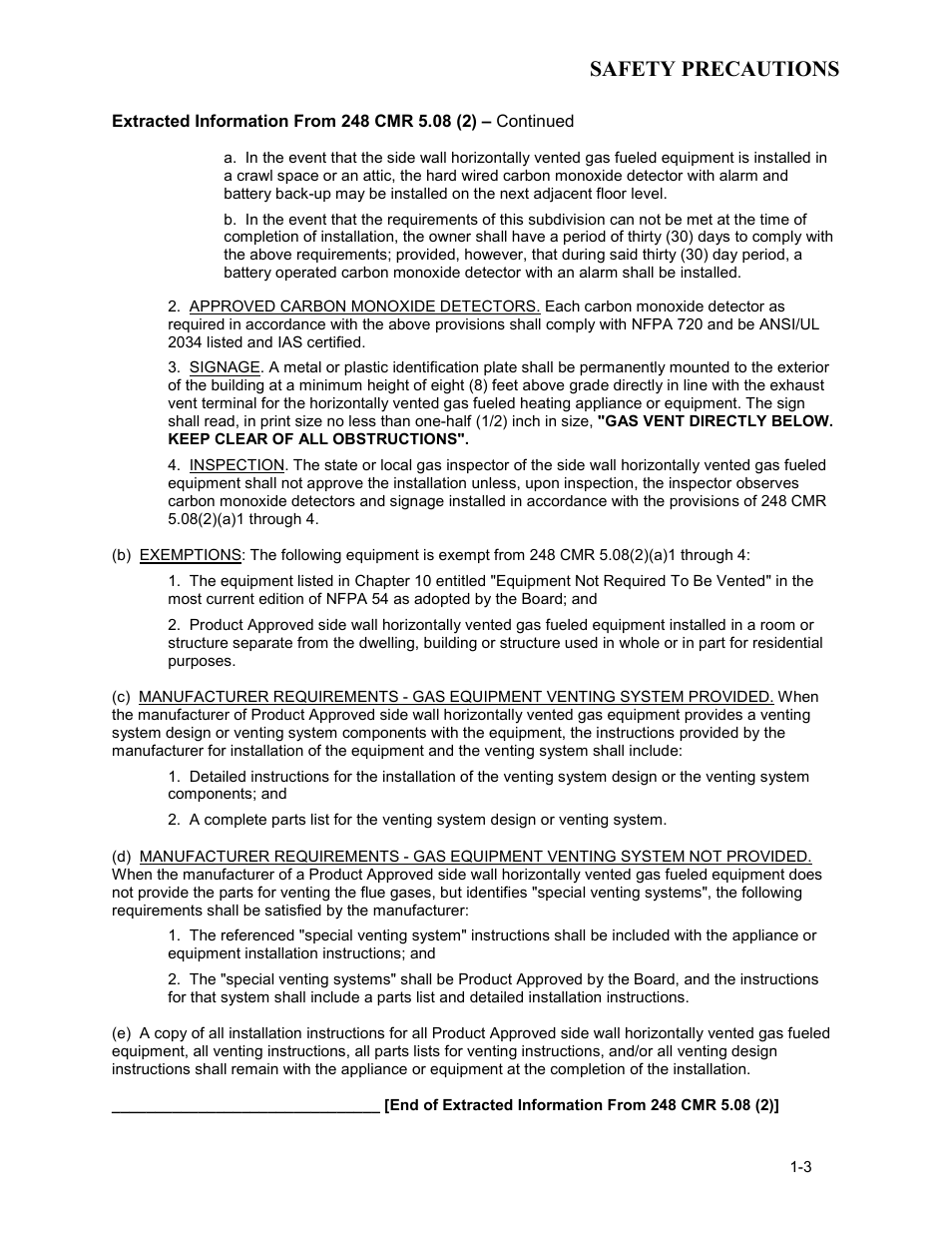Safety precautions | AERCO KC1000 Boiler equipped with C-More version 3.04 User Manual | Page 9 / 108