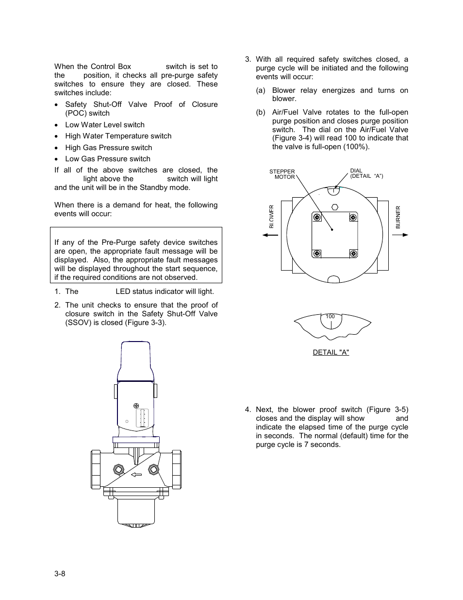 8 start sequence, Control panel operating procedures | AERCO KC1000 Low NOx Boiler equipped with C-More version 3.04 User Manual | Page 30 / 113