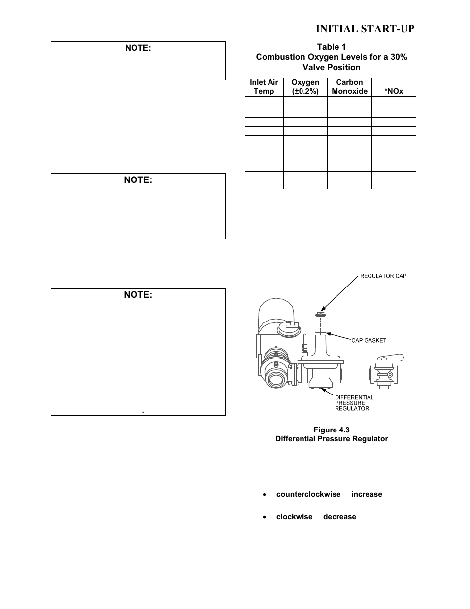 Initial start-up | AERCO KC1000 Low NOx Boiler equipped with C-More version 3.04 User Manual | Page 35 / 113