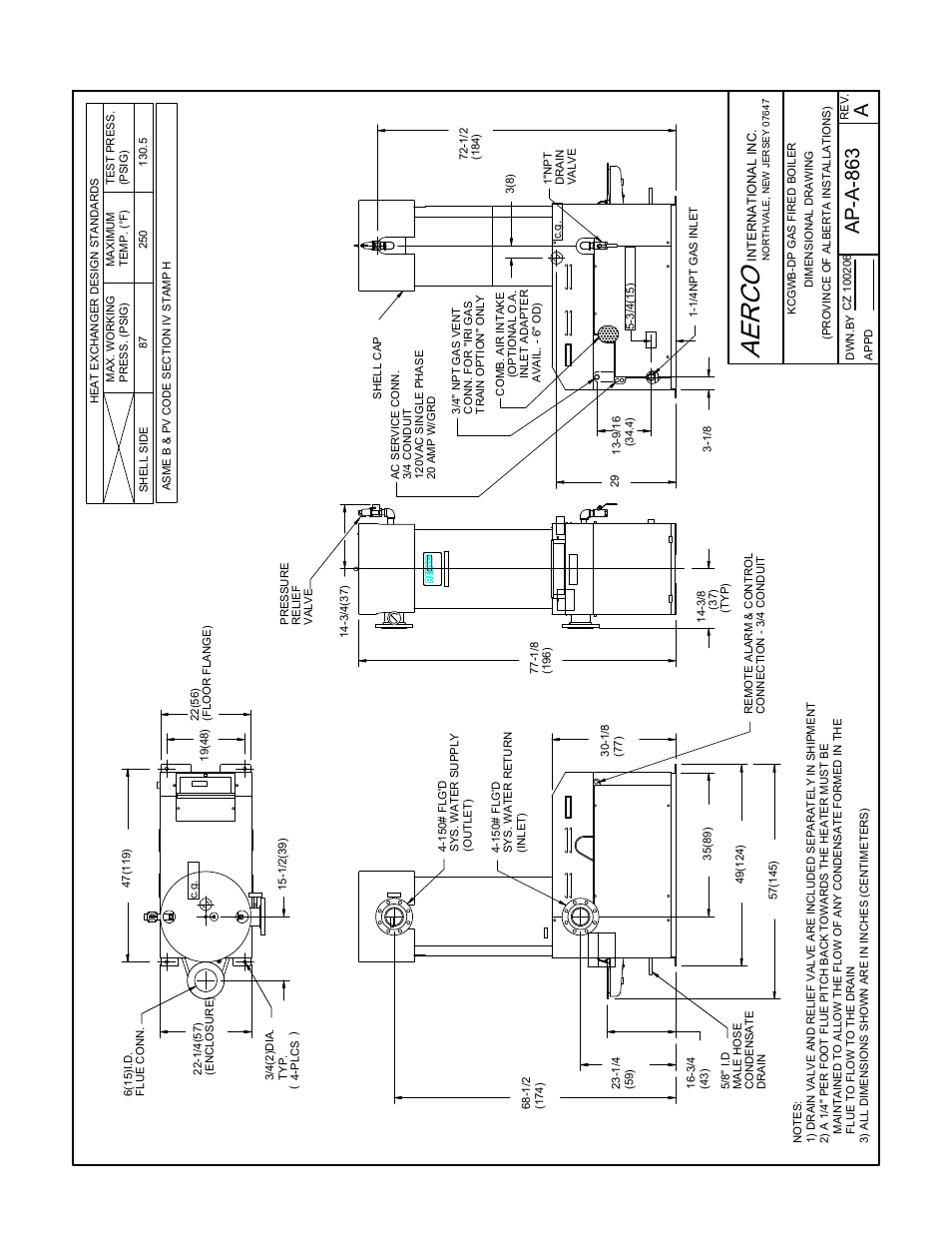 Aerco, Appendix f, Ap -a -8 63 a | AERCO KC1000 Low NOx Boiler equipped with C-More version 3.04 User Manual | Page 93 / 113