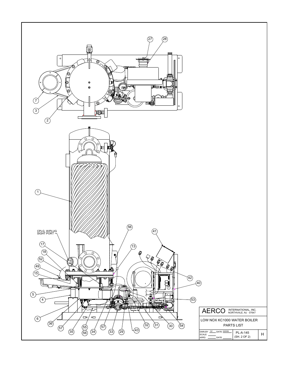 Appendix f, Aerco | AERCO KC1000 Low NOx Boiler equipped with C-More version 3.04 User Manual | Page 95 / 113