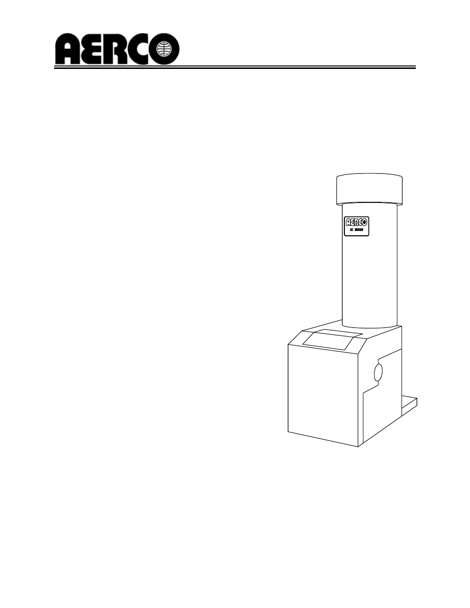 AERCO KC1000 Low NOx Boiler equipped with C-More 2003 User Manual | 101 pages