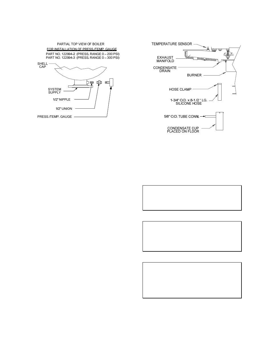 5 condensate piping, 4 gas supply piping | AERCO KC1000 Low NOx Boiler equipped with C-More 2003 User Manual | Page 12 / 101