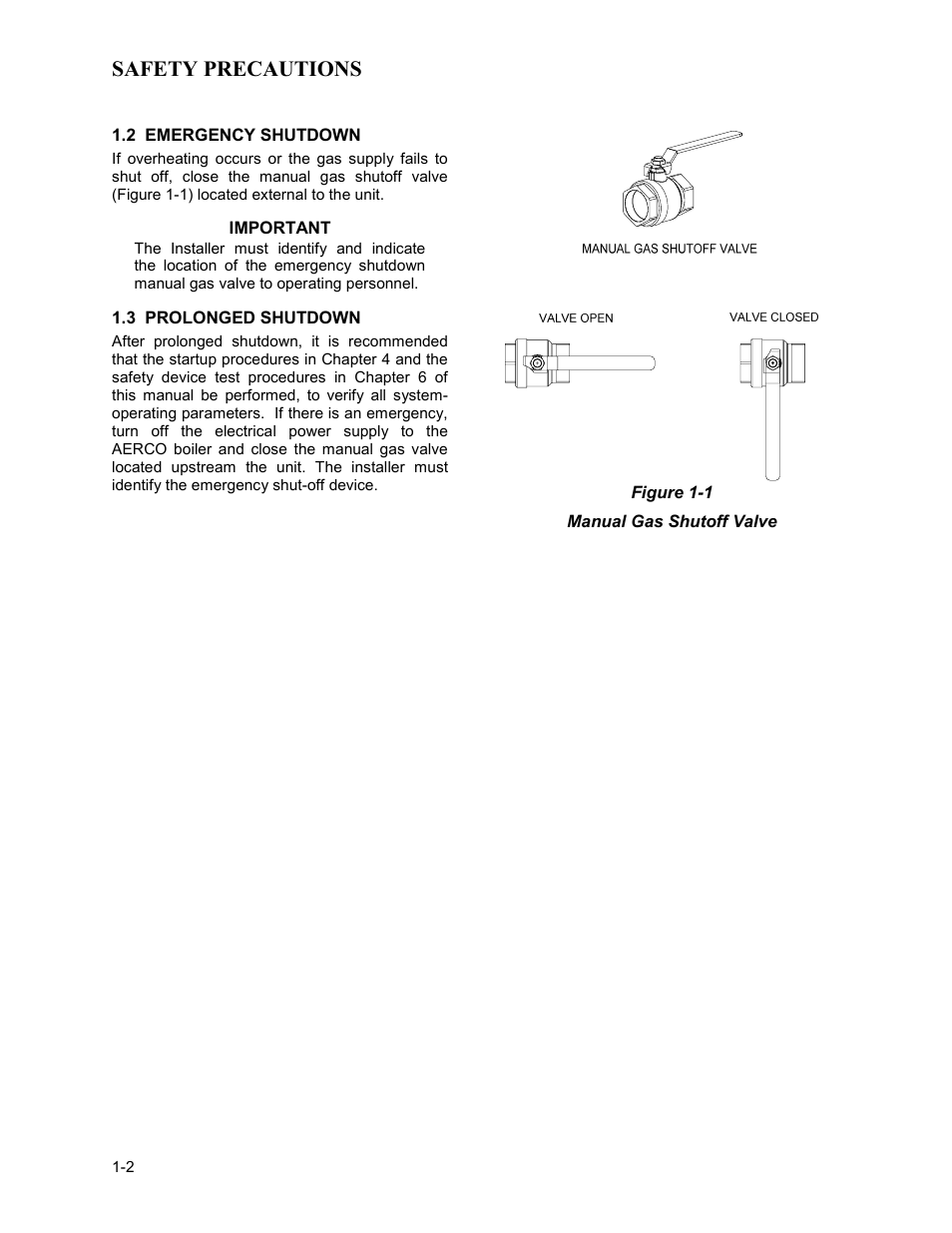 Safety precautions | AERCO KC1000 Low NOx Boiler equipped with C-More 2003 User Manual | Page 8 / 101