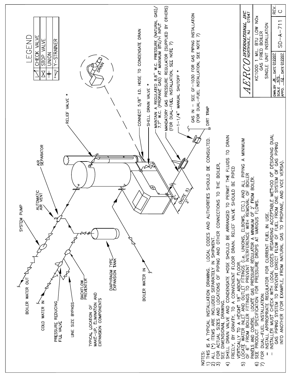 Appendix g | AERCO KC1000 Low NOx Boiler equipped with C-More 2003 User Manual | Page 89 / 101