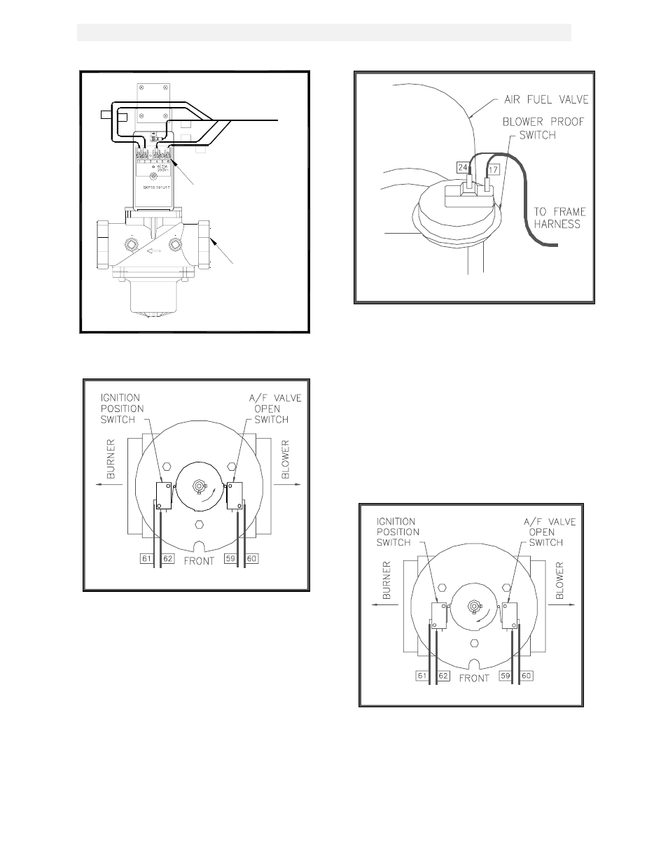 Figure 3.11, Proof of closure switch location, Figure 3.12 | Figure 3.13, Blower proof switch location, Figure 3.14, Control panel operating procedures | AERCO KC1000 Boiler equipped with Mod-Box Controller User Manual | Page 21 / 82