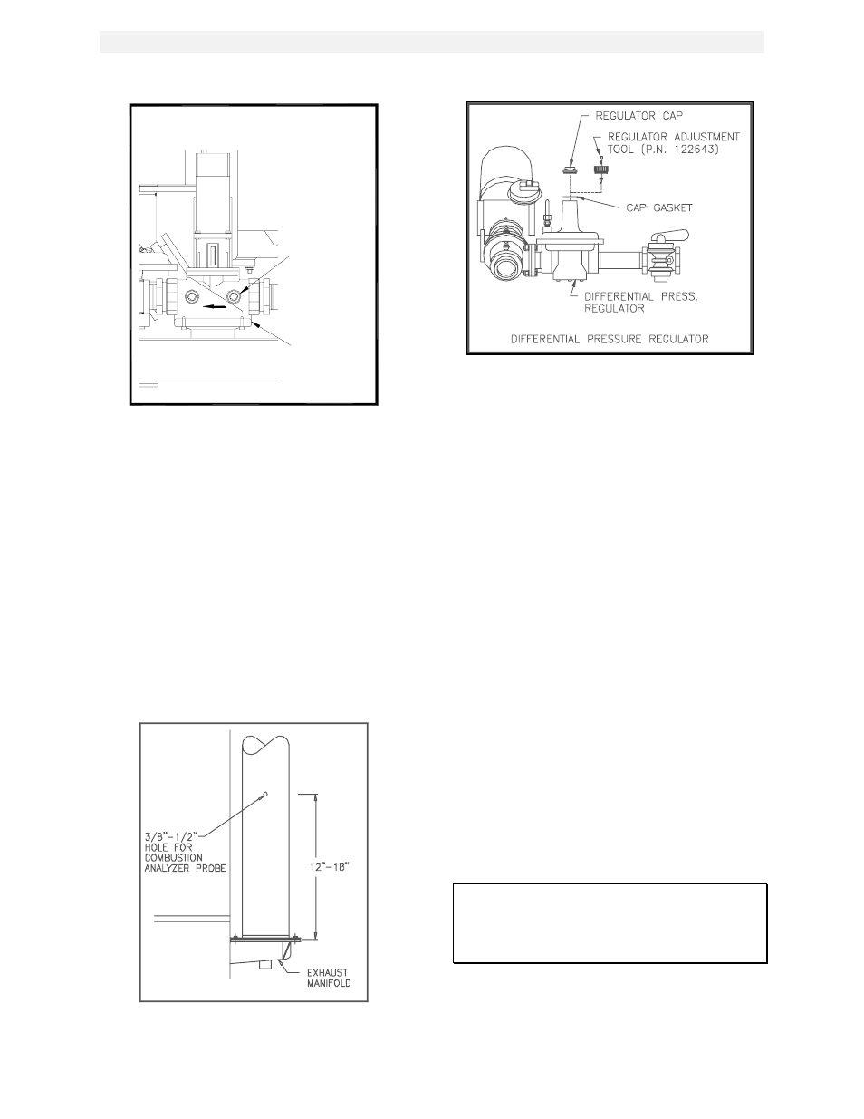 1/8” gas plug location, Analyzer probe hole location, Initial start-up | AERCO KC1000 Boiler equipped with Mod-Box Controller User Manual | Page 24 / 82