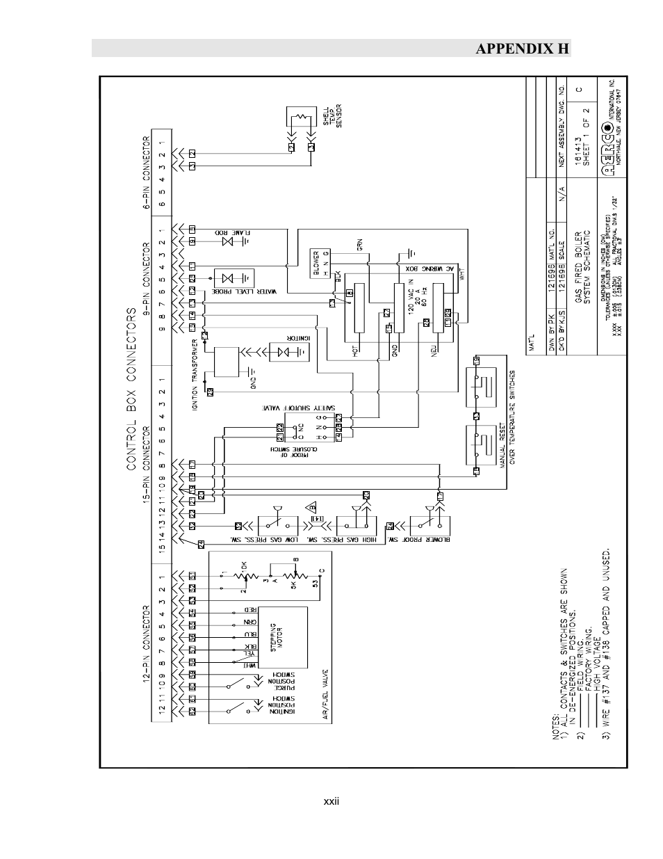 Appendix h | AERCO KC1000 Boiler equipped with Mod-Box Controller User Manual | Page 78 / 82