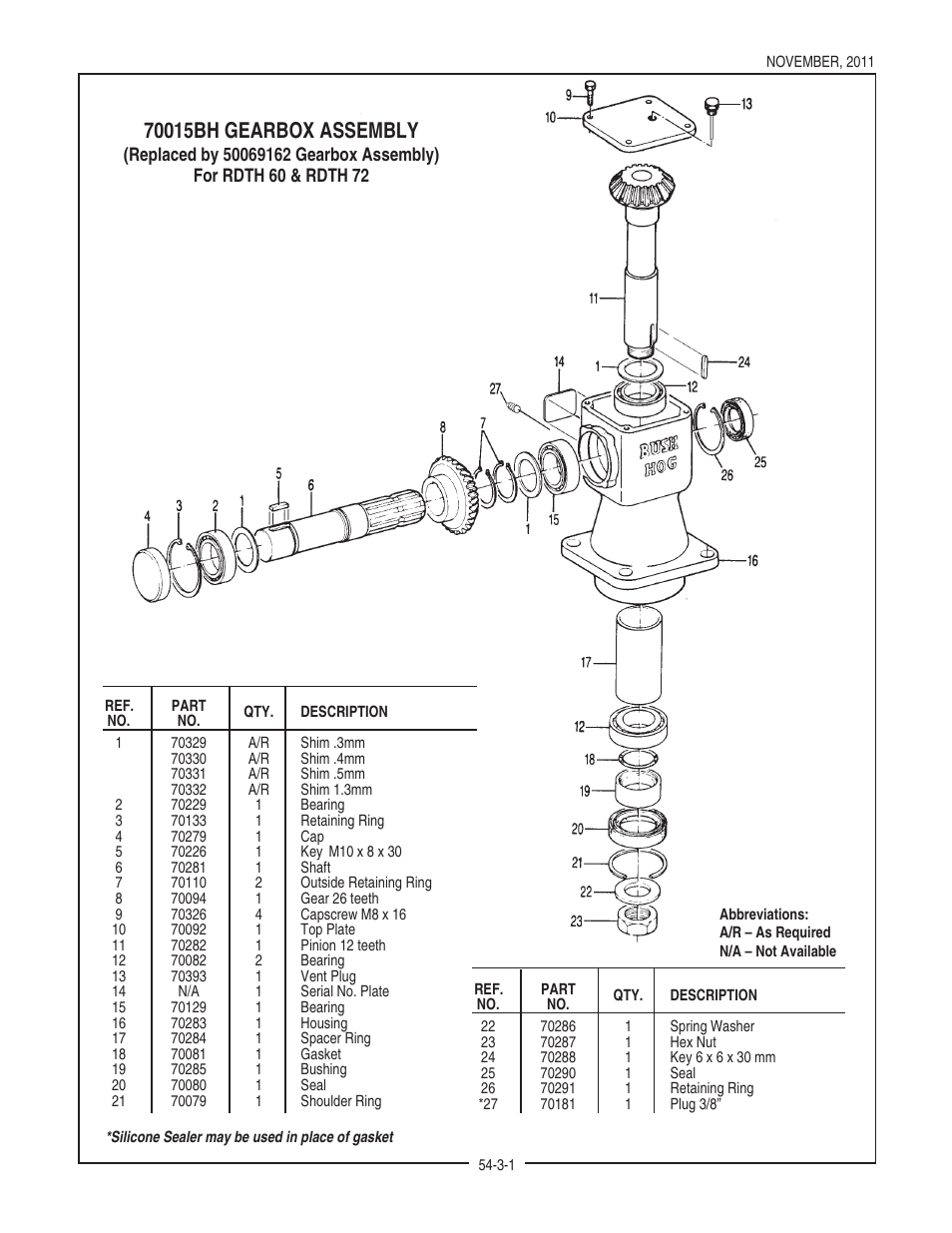 Bush Hog RDTH SERIES RDTH 72 User Manual | Page 11 / 28