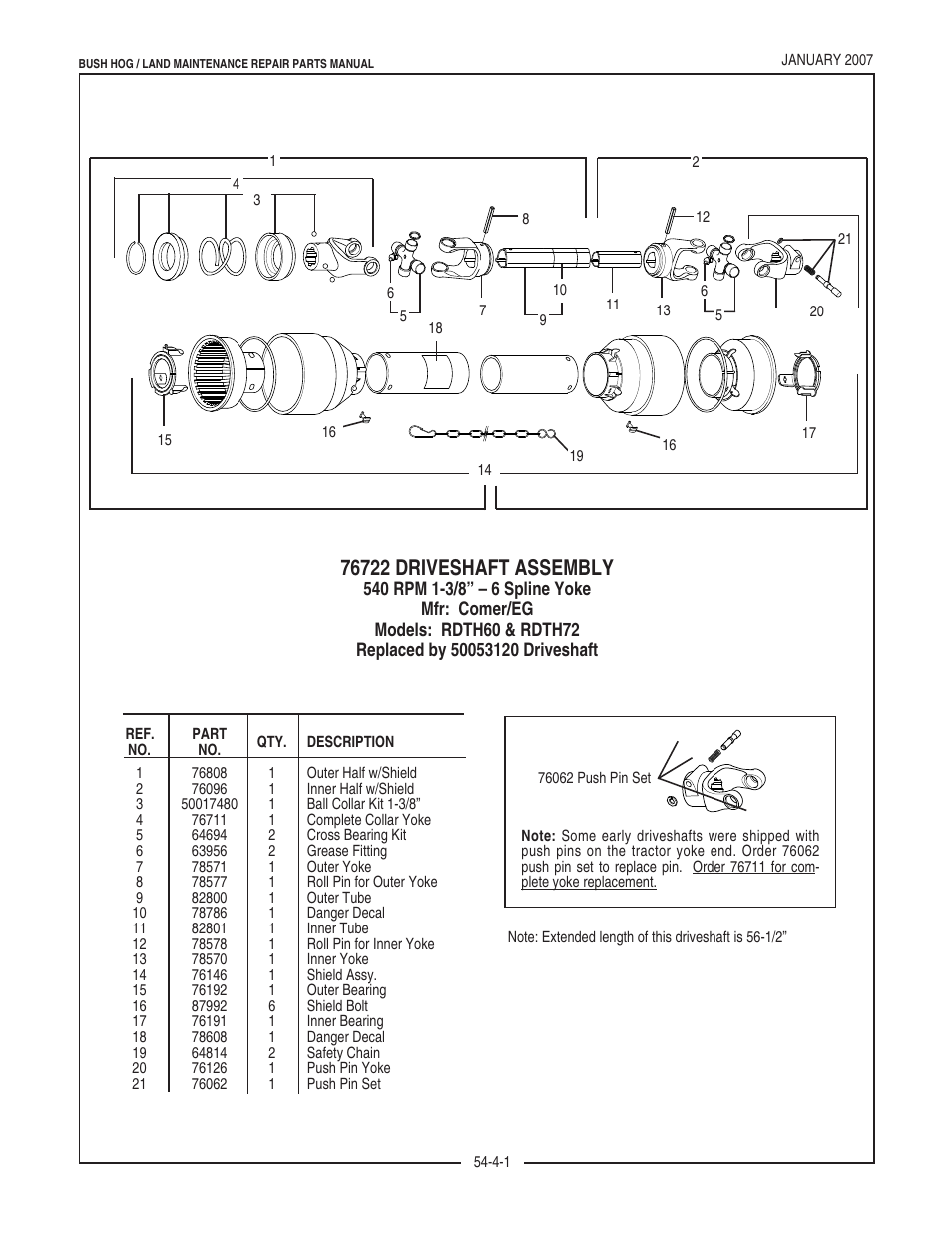 Bush Hog RDTH SERIES RDTH 72 User Manual | Page 15 / 28