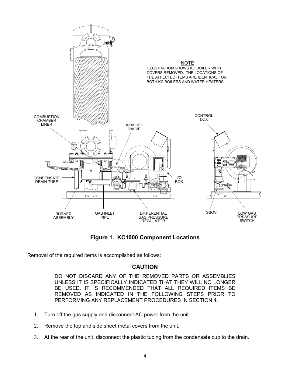 Caution | AERCO KC Standard to Low NOx Convertion Instructions User Manual | Page 4 / 43