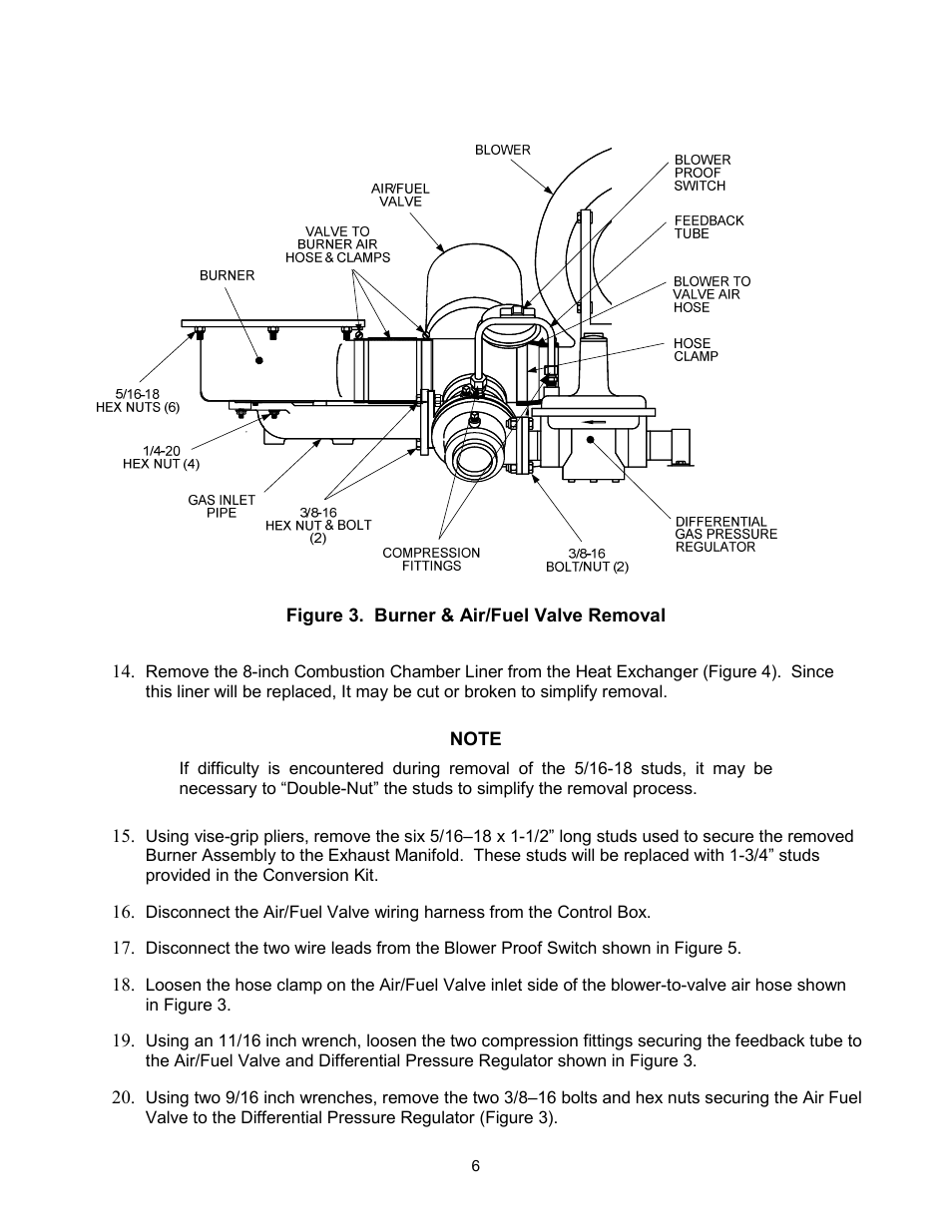 AERCO KC Standard to Low NOx Convertion Instructions User Manual | Page 6 / 43