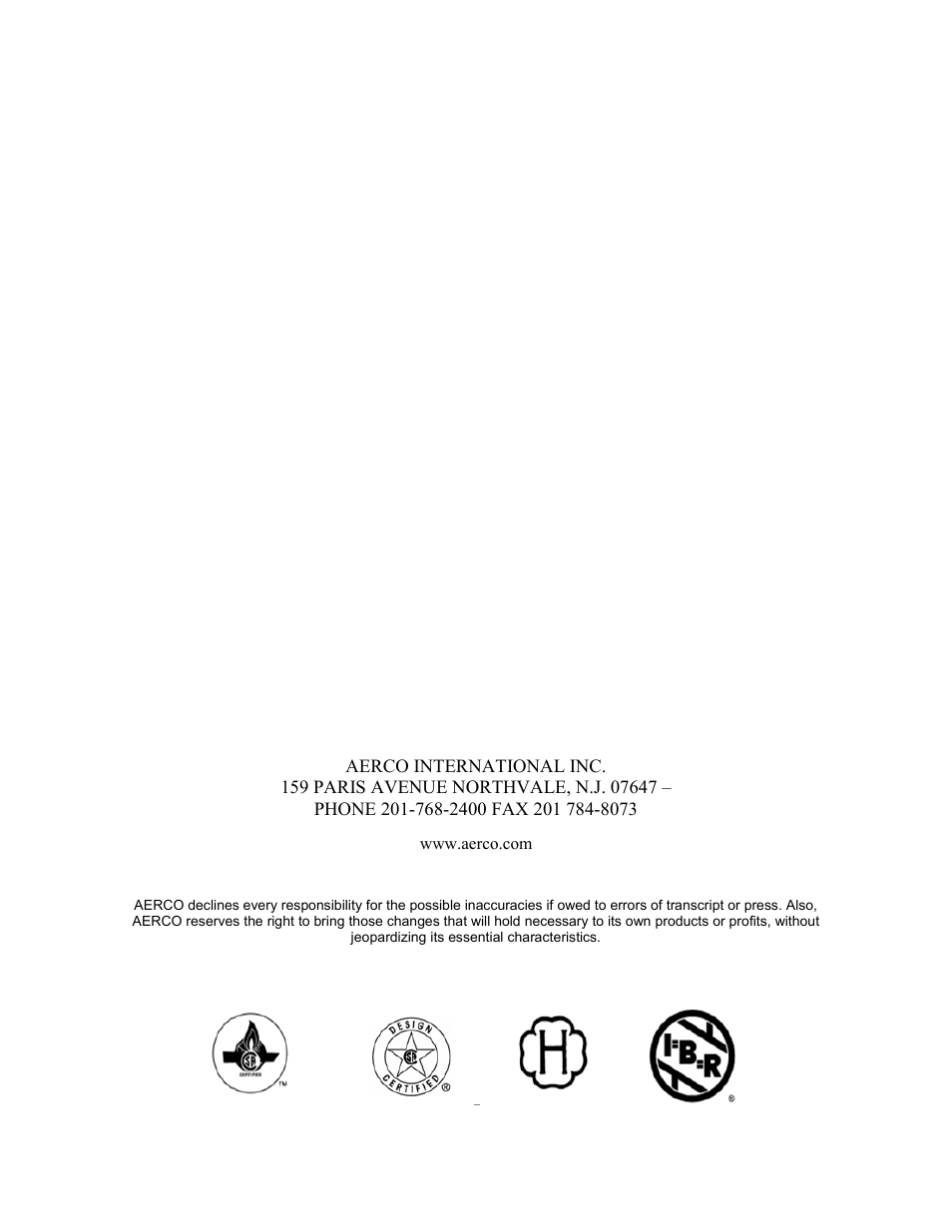 AERCO Modulex Users Guide User Manual | Page 8 / 8