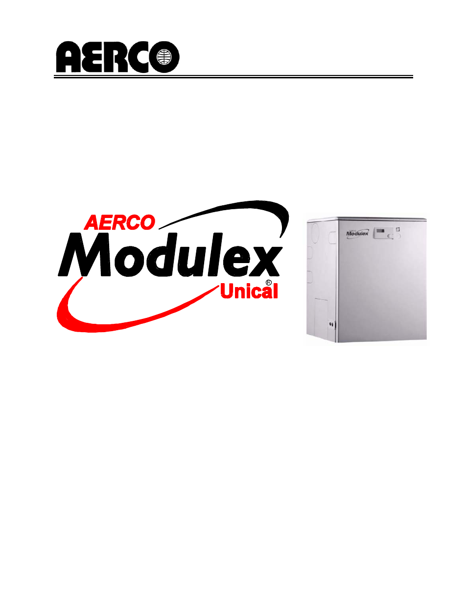 AERCO Modulex General Manual User Manual | 62 pages