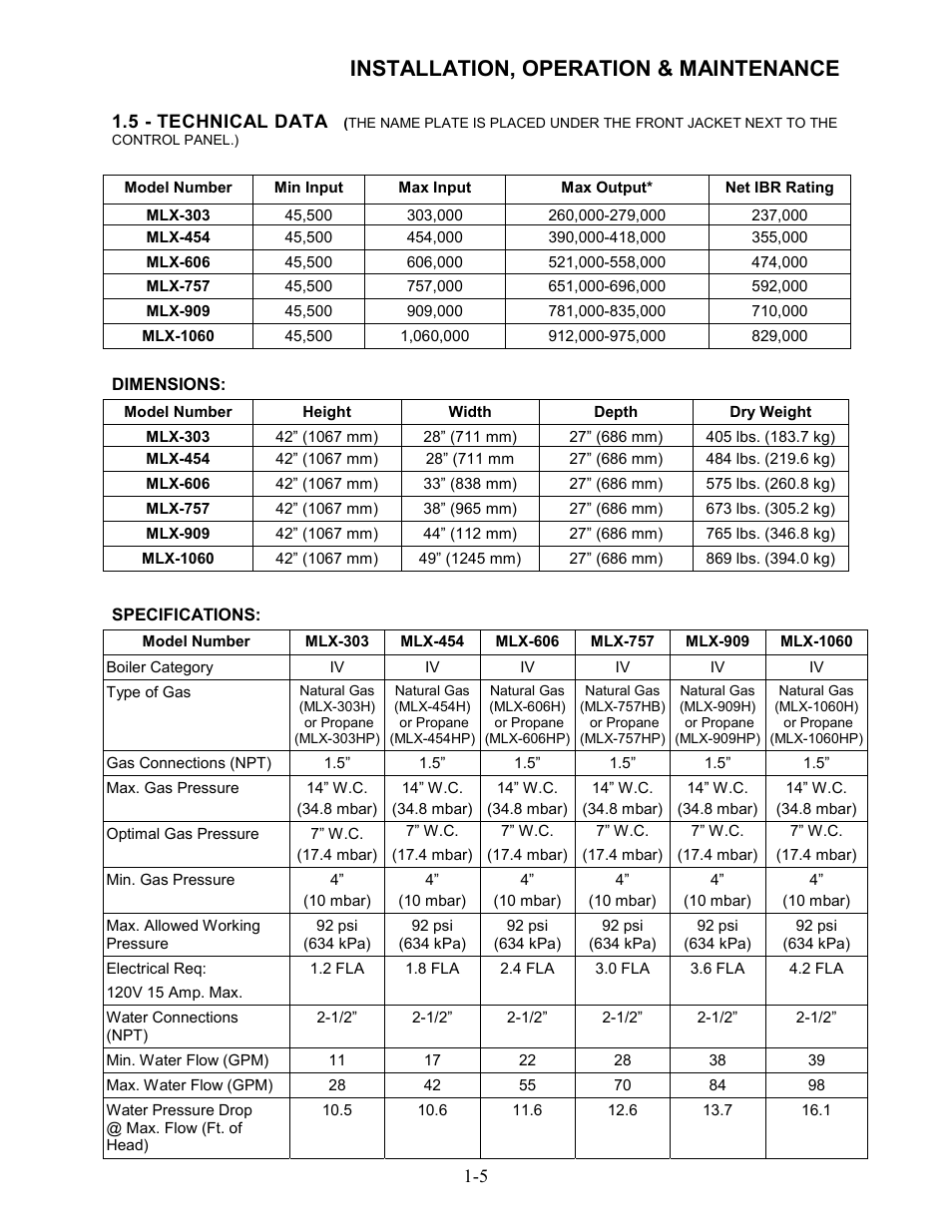 Installation, operation & maintenance | AERCO Modulex High Pressure Manual User Manual | Page 13 / 60