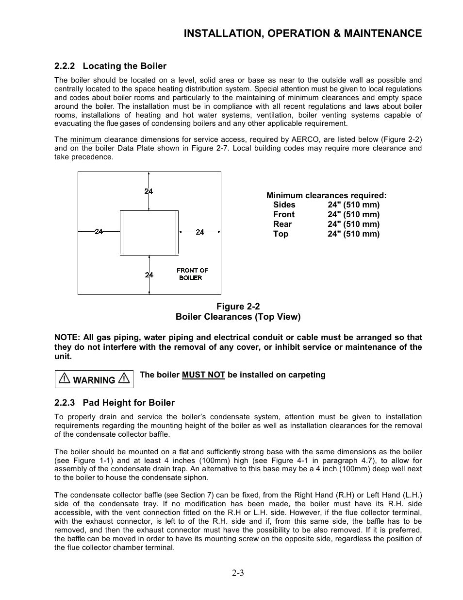 Installation, operation & maintenance | AERCO Modulex High Pressure Manual User Manual | Page 19 / 60