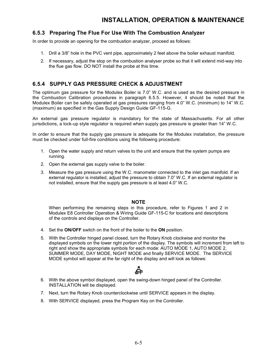 Installation, operation & maintenance | AERCO Modulex High Pressure Manual User Manual | Page 39 / 60