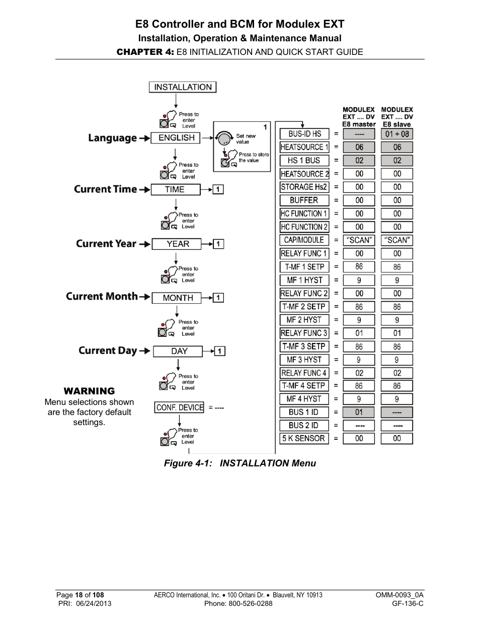 E8 controller and bcm for modulex ext | AERCO Modulex E8 Controller (and BCM) For Modulex EXT Boilers User Manual | Page 18 / 108