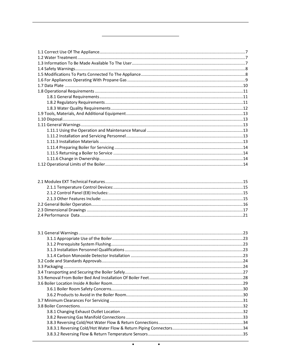 AERCO Modulex EXT 321 - 1123 User Manual | Page 3 / 148