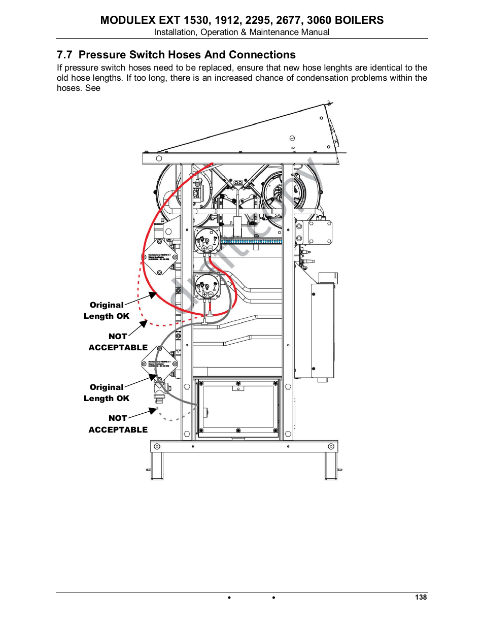 7 pressure switch hoses and connections, Modulex ext | AERCO Modulex EXT 1530 - 3060 User Manual | Page 117 / 138