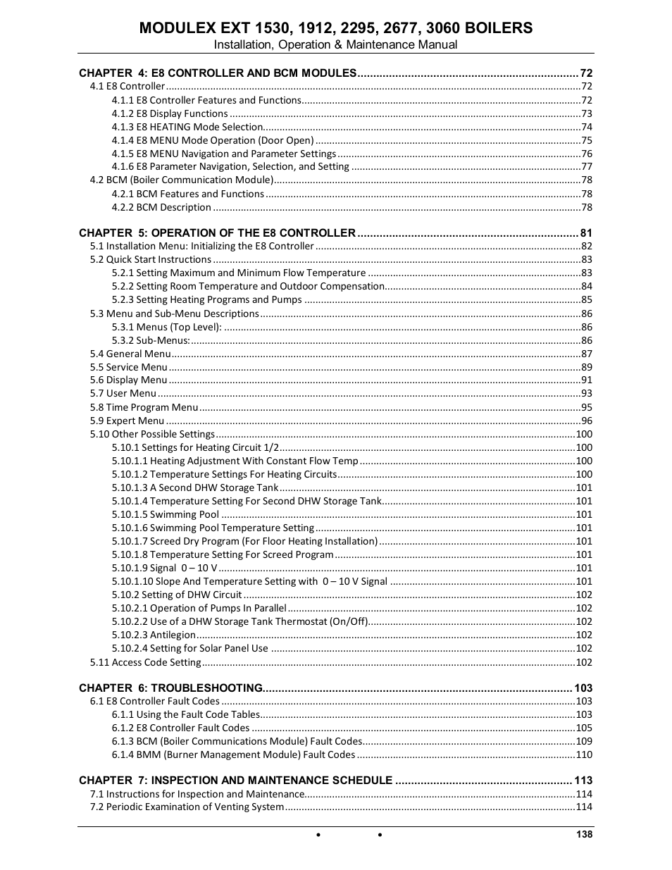 Modulex ext | AERCO Modulex EXT 1530 - 3060 User Manual | Page 5 / 138