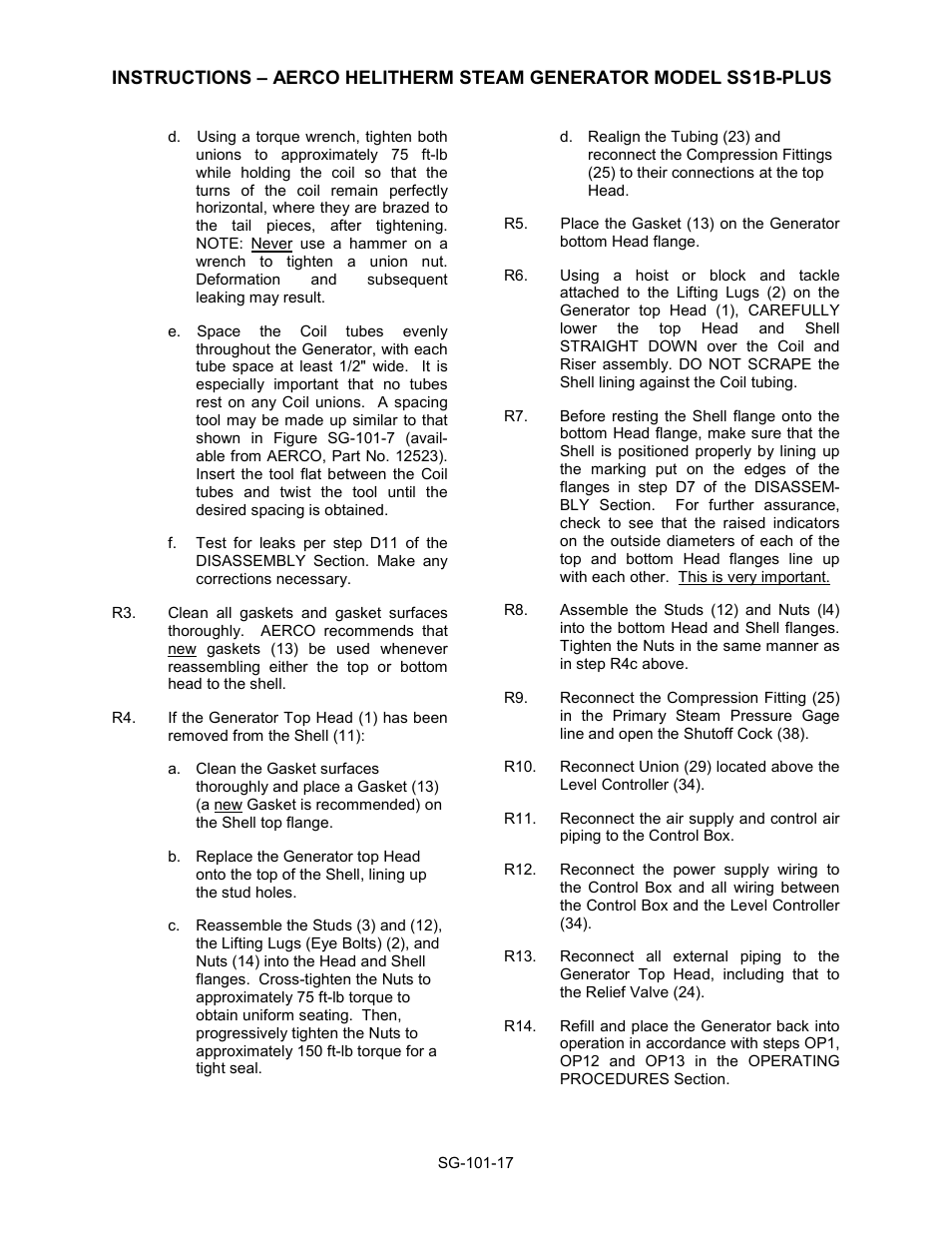 AERCO Steam Generator User Manual | Page 19 / 25