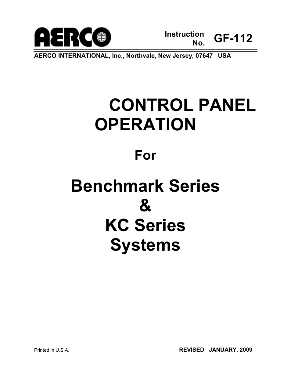 AERCO C-More Controls User Manual | 98 pages