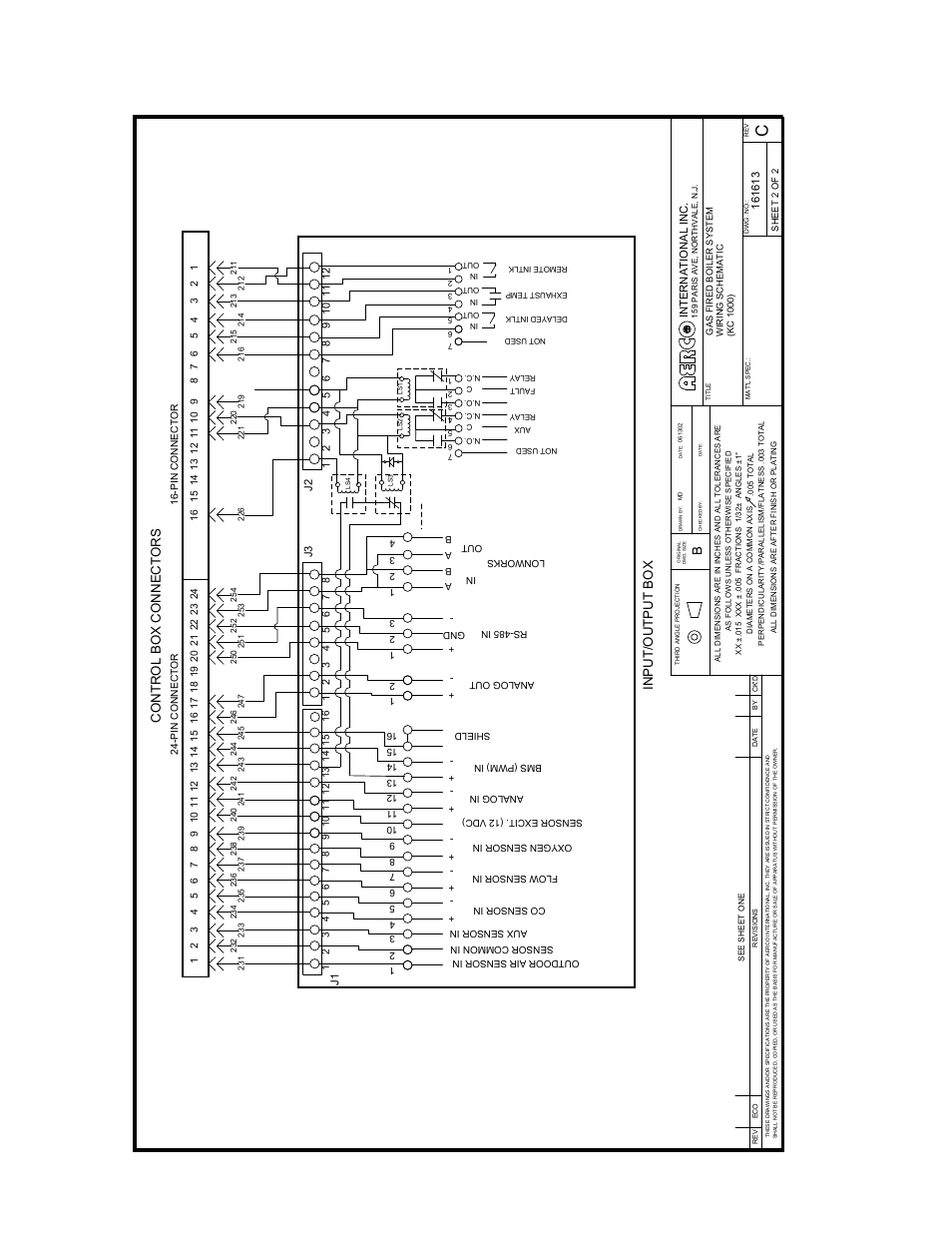 Appendix e, Con t rol box c o nnect ors | AERCO C-More Controls User Manual | Page 79 / 98