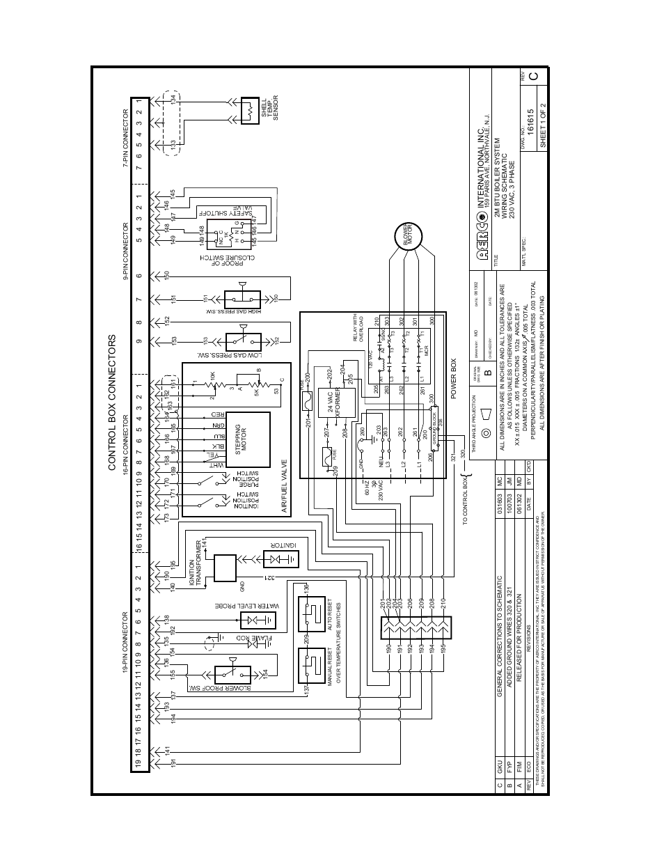 Appendix e, Co ntr ol box con nec tor s | AERCO C-More Controls User Manual | Page 84 / 98