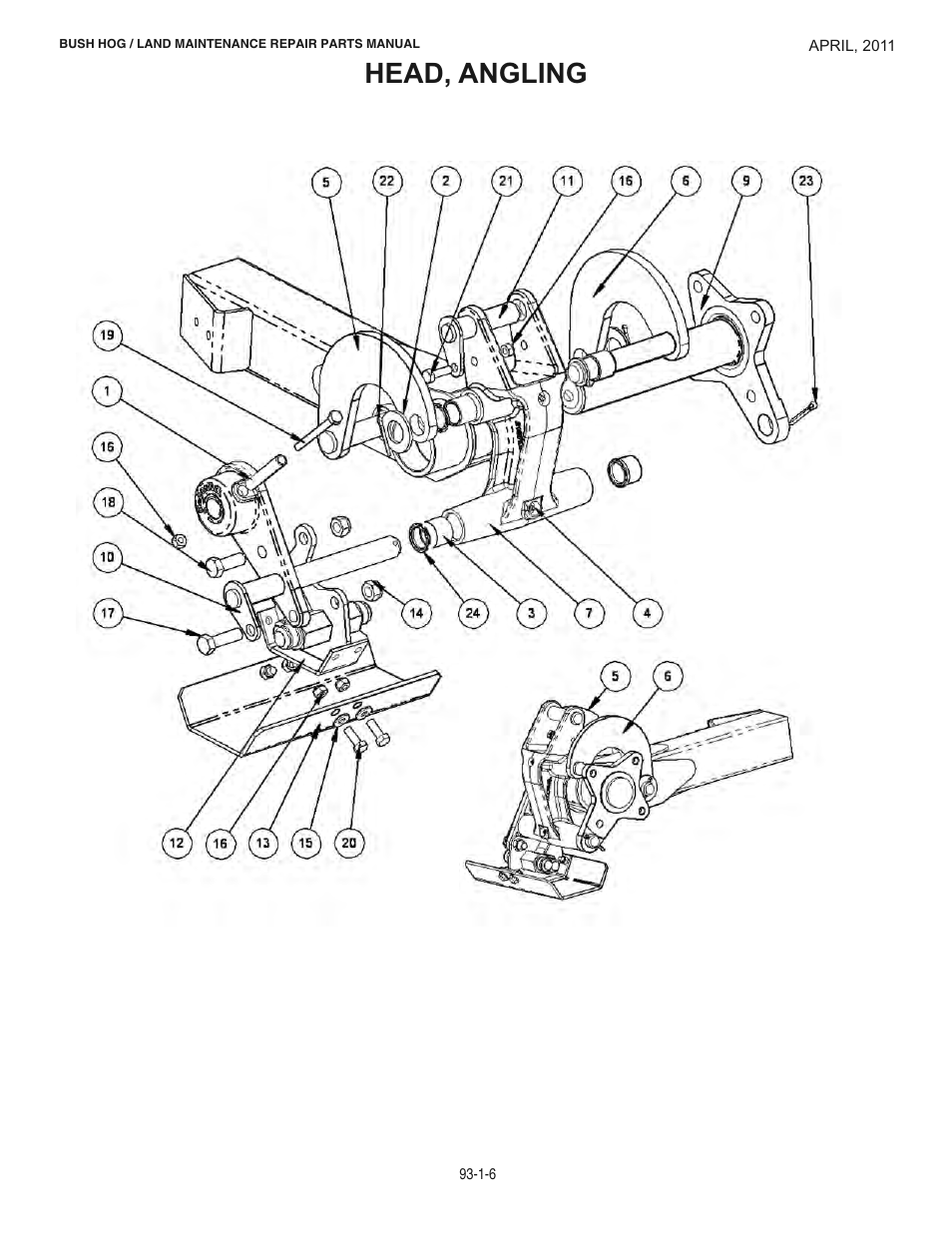 Head, angling | Bush Hog RMB 1865 User Manual | Page 12 / 67