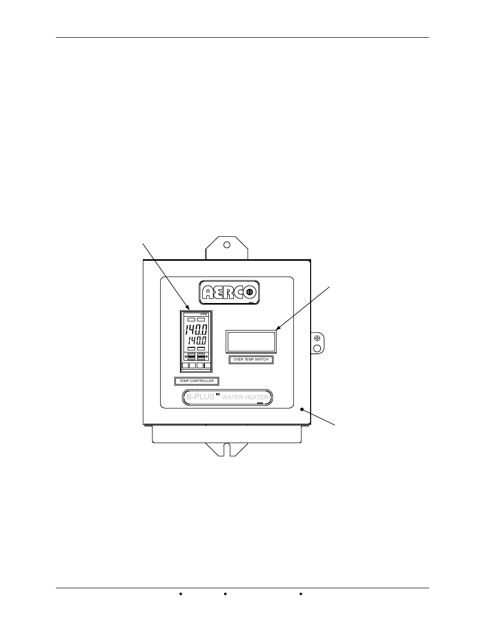 3 electronic control system (ecs) adjustment, Electronic, Control | System, Ecs), Adjustment, Figure 3-2. control box – front view | AERCO Electronic Controls System (ECS) User Manual | Page 27 / 82