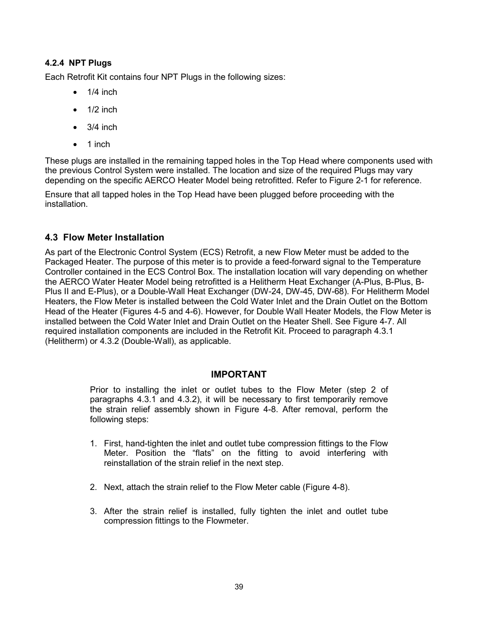 AERCO ECS Retrofit User Manual | Page 39 / 82