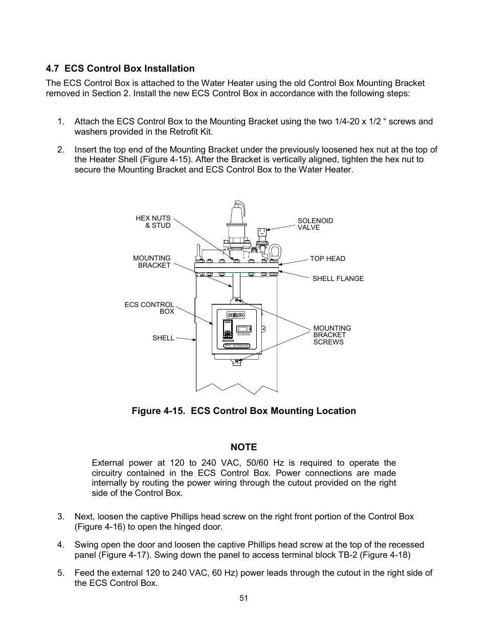 7 ecs control box installation | AERCO ECS Retrofit User Manual | Page 51 / 82