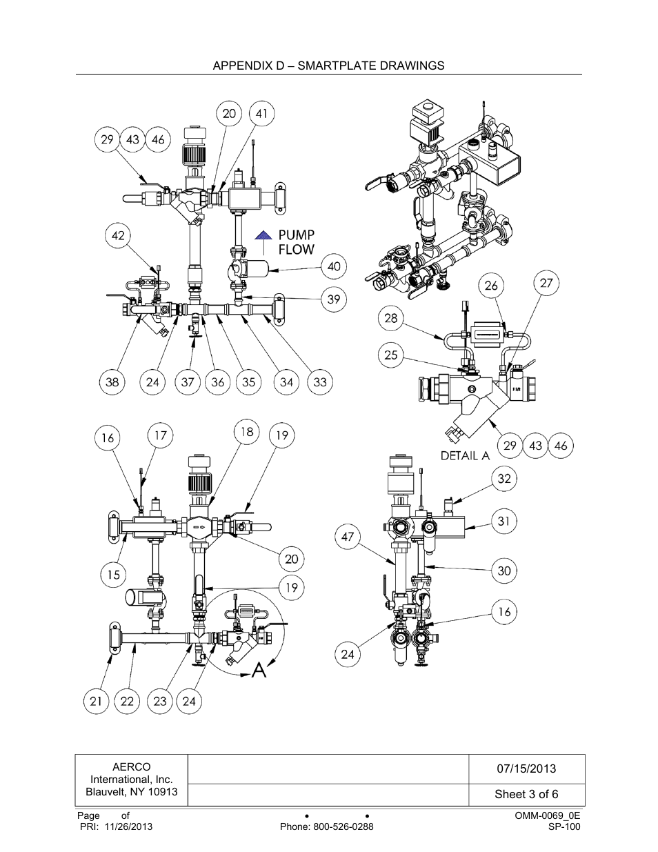 Smartplate – single wall part list | AERCO SmartPlate User Manual | Page 124 / 138