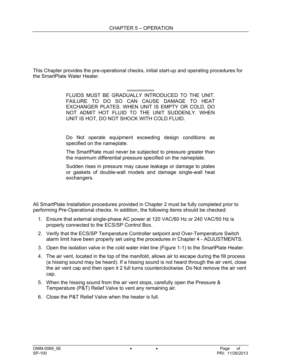 Chapter 5. operation | AERCO SmartPlate User Manual | Page 35 / 138