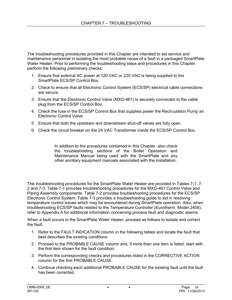 Chapter 7. troubleshooting | AERCO SmartPlate User Manual | Page 47 / 138