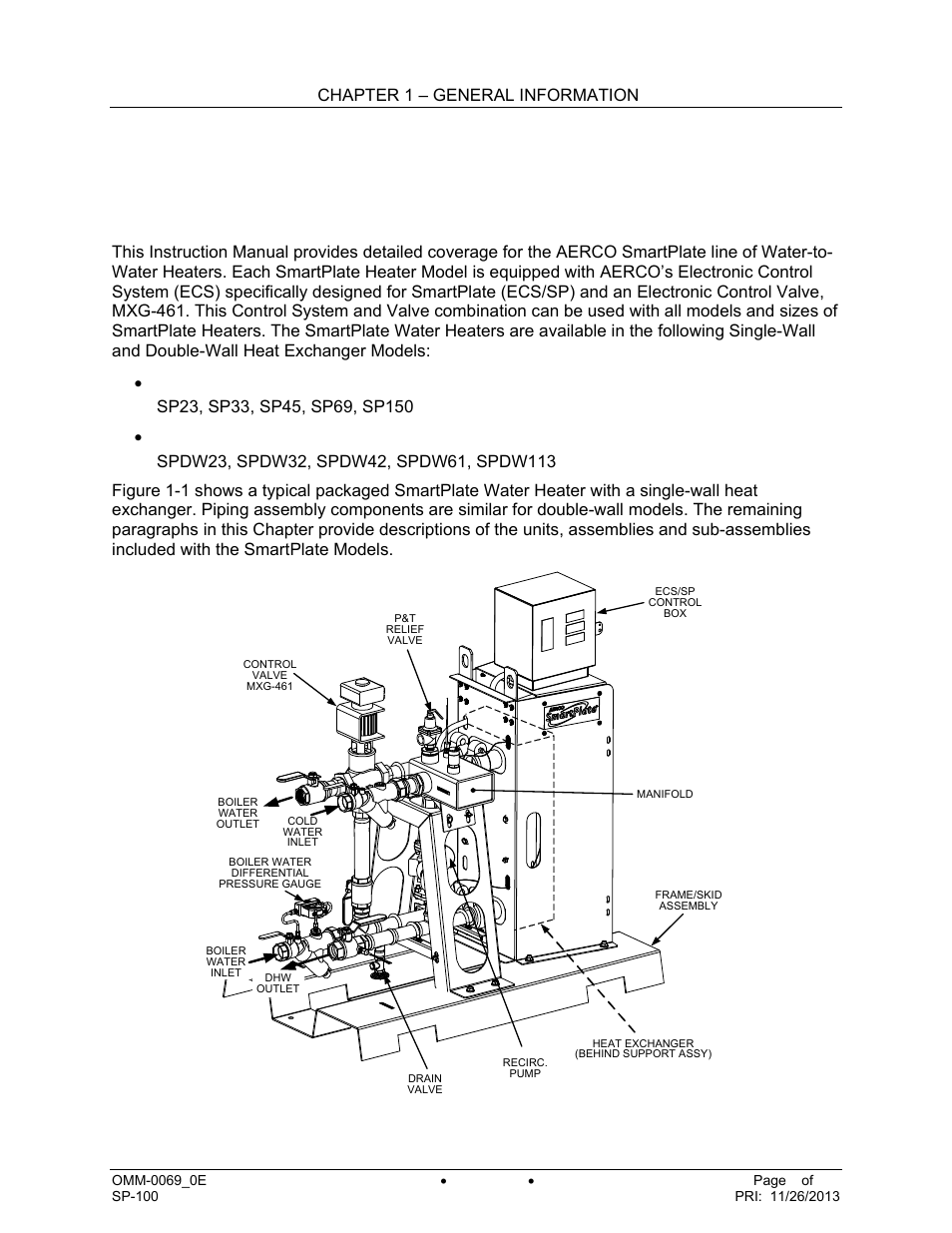 Chapter 1. general information, 1 introduction, Chapter 1 – general information | AERCO SmartPlate User Manual | Page 5 / 138