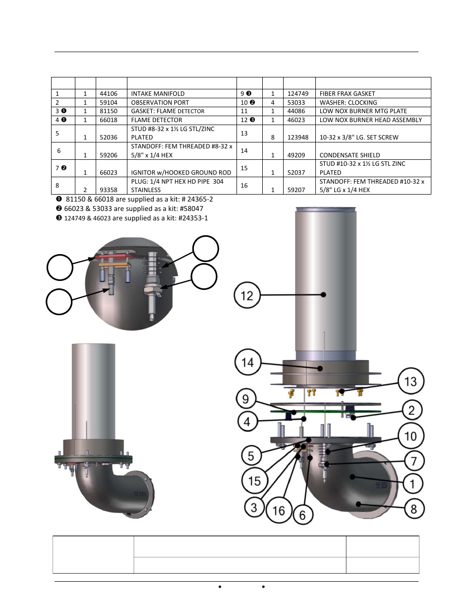 Innovation intake manifold, burner & shield | AERCO Innovation (G-13-1854 and above) User Manual | Page 151 / 196