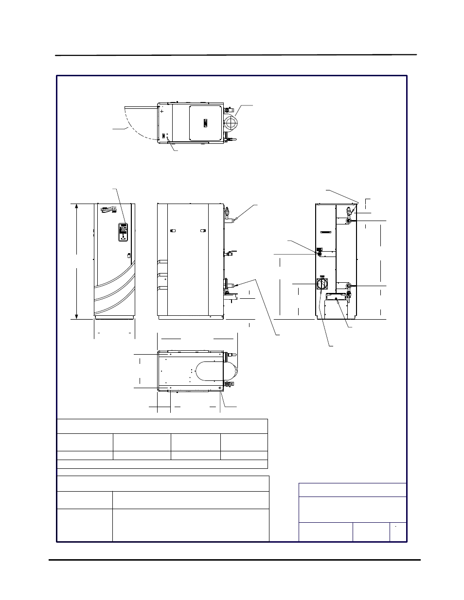 Appendix e: parts list drawings, Innovation series water heaters gf-128, Appendix e | Parts lists drawings user manual | AERCO Innovation (G-10-1350 to G-11-0563) User Manual | Page 103 / 200