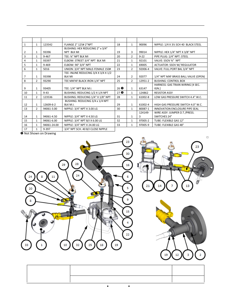 Appendix e – parts list drawings, Sheet 1 of 1 | AERCO Innovation (G-14-2265 and above) User Manual | Page 162 / 206