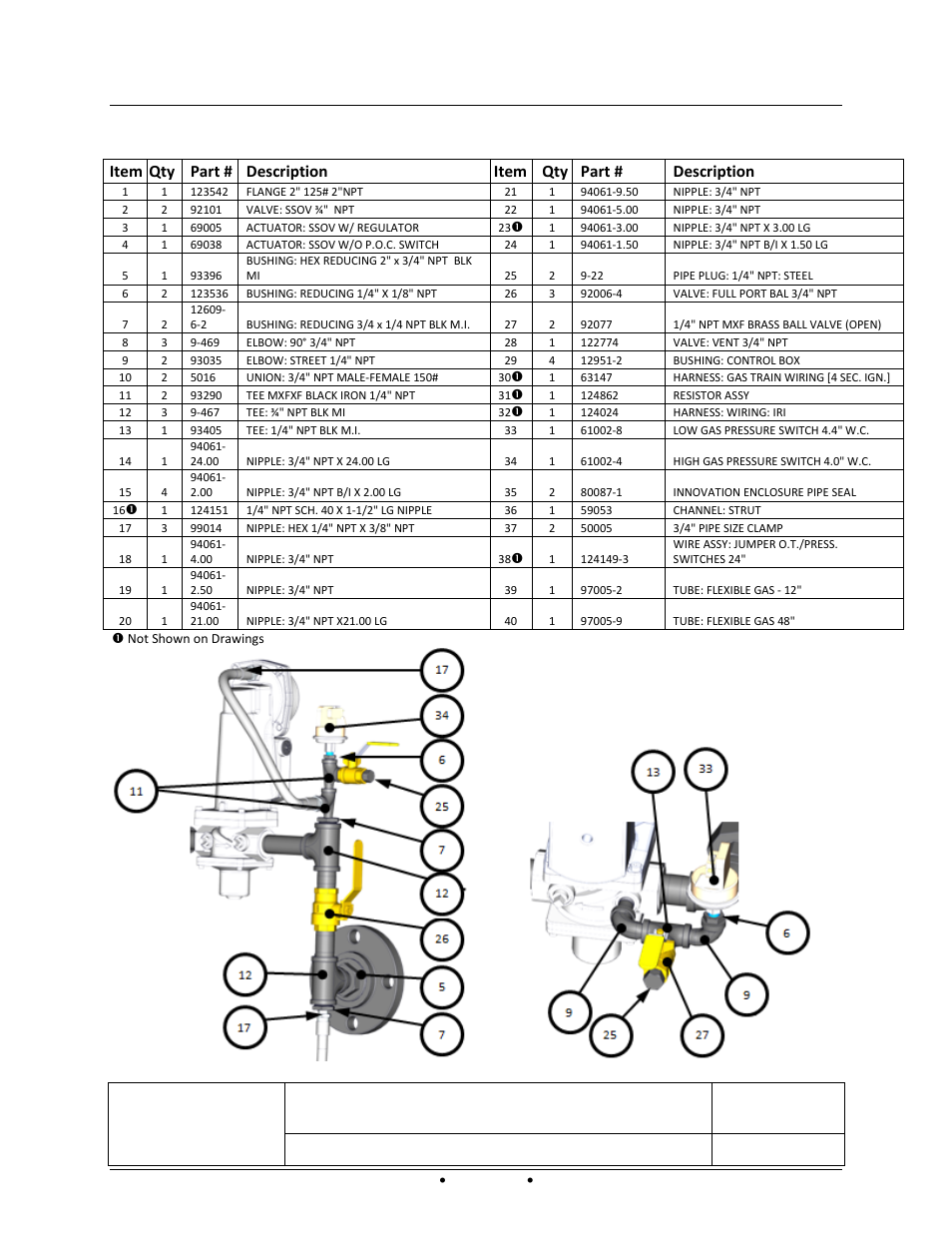 Appendix e – parts list drawings, Sheet 1 of 2 | AERCO Innovation (G-14-2265 and above) User Manual | Page 163 / 206