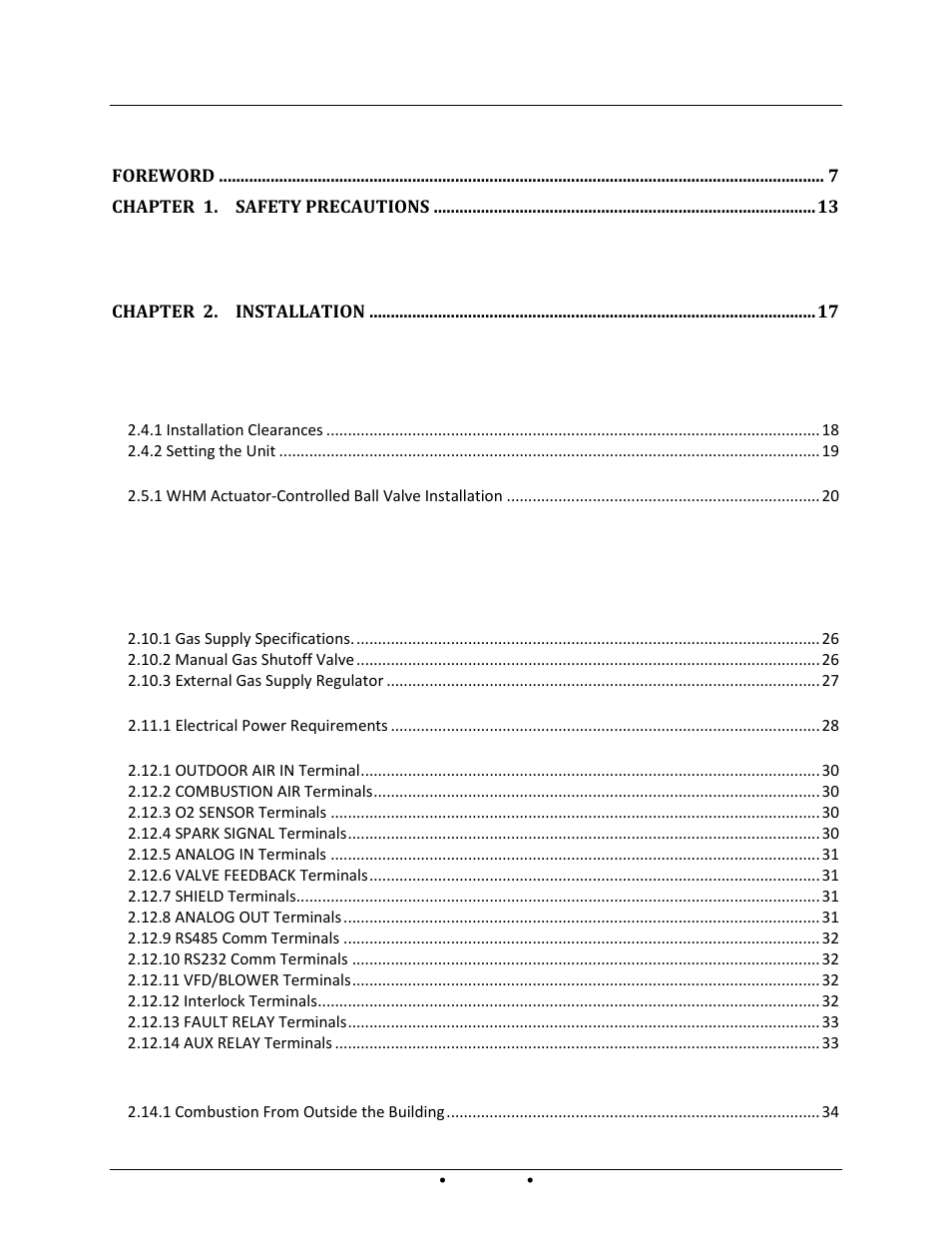 AERCO Innovation (G-14-2265 and above) User Manual | Page 3 / 206